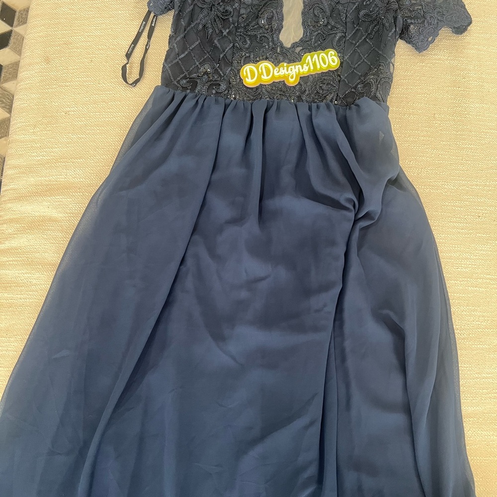Soieblu Midnight Blue Formal Kids Dress